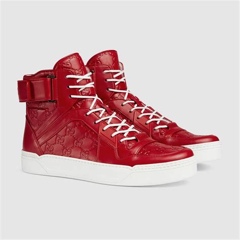 gucci red and black shoes|farfetch Gucci sneakers sale.